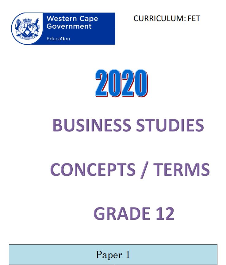 business studies grade 12 research presentation memorandum